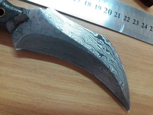 Handmade DAMASCUS Steel KARAMBIT, please see all the pictures, nice one.
