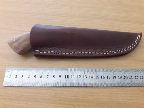 Handmade DAMASCUS Steel Hunting Knife, Wooden handle Scales. NEW DESIGN !!!!!!!