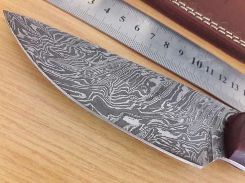 Handmade DAMASCUS Steel Hunting Knife,  MICARTA handle scales. NEW DESIGN !!!!!