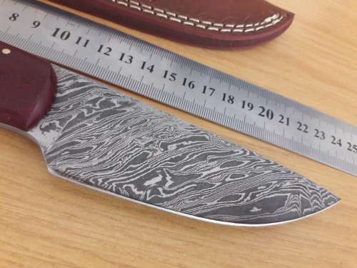 Handmade DAMASCUS Steel Hunting Knife,  MICARTA handle scales. NEW DESIGN !!!!!
