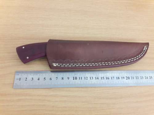 Handmade DAMASCUS Steel Hunting Knife,  MICARTA handle scales. NEW DESIGN !!!!!