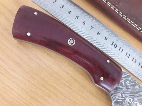 Handmade DAMASCUS Steel Hunting Knife,  MICARTA handle scales. NEW DESIGN !!!!!