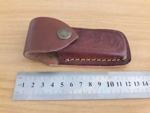Handmade Damascus steel folding knife with Wooden handle scales. I CAN SEND PARCELS.