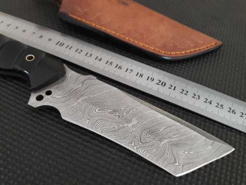 Handmade DAMASCUS Steel Hunting Knife,  MICARTA handle scales. NEW DESIGN !!!!!