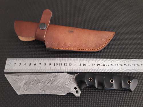 Handmade DAMASCUS Steel Hunting Knife,  MICARTA handle scales. NEW DESIGN !!!!!