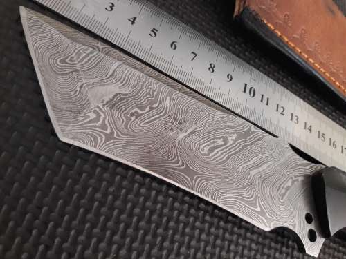 Handmade DAMASCUS Steel Hunting Knife,  MICARTA handle scales. NEW DESIGN !!!!!