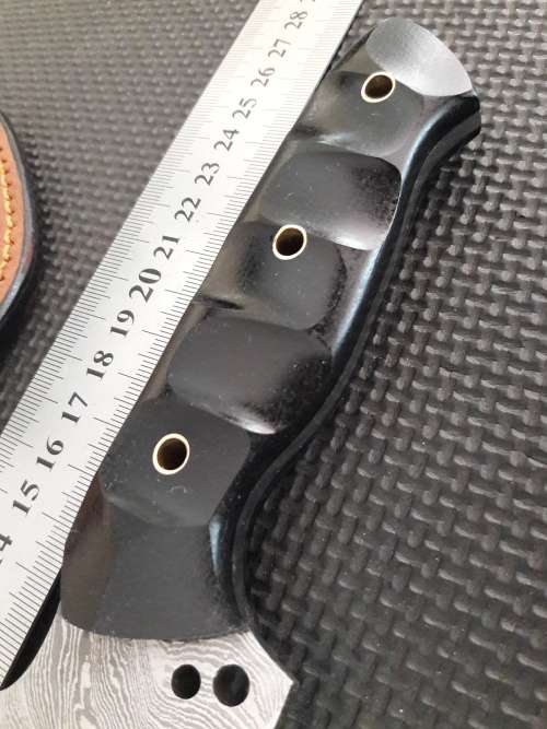 Handmade DAMASCUS Steel Hunting Knife,  MICARTA handle scales. NEW DESIGN !!!!!