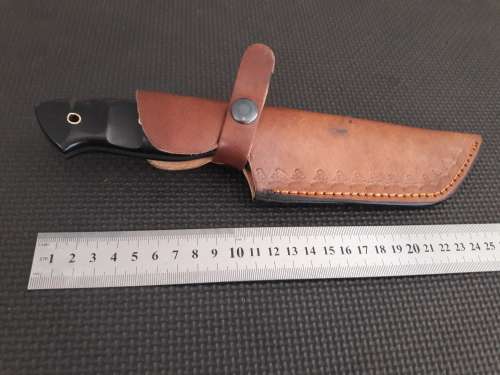 Handmade DAMASCUS Steel Hunting Knife,  MICARTA handle scales. NEW DESIGN !!!!!