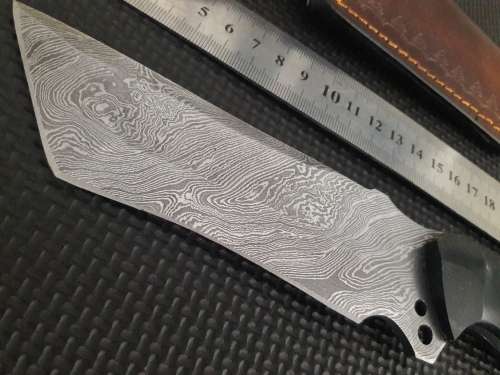 Handmade DAMASCUS Steel Hunting Knife,  MICARTA handle scales. NEW DESIGN !!!!!