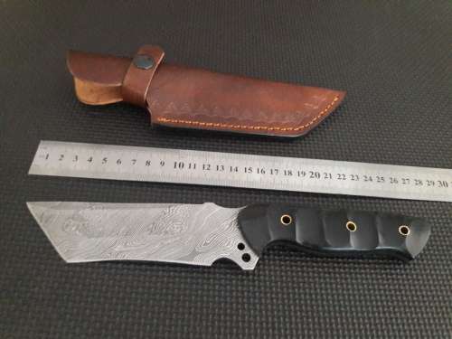 Handmade DAMASCUS Steel Hunting Knife,  MICARTA handle scales. NEW DESIGN !!!!!
