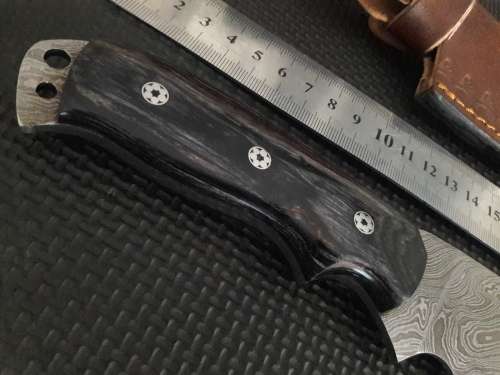 Handmade DAMASCUS Steel Hunting Knife with Wooden handle scales. NEW DESIGN !!!!!