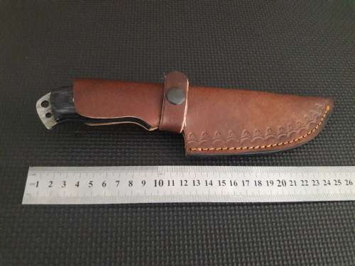 Handmade DAMASCUS Steel Hunting Knife with Wooden handle scales. NEW DESIGN !!!!!