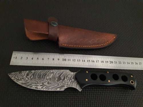 Handmade DAMASCUS Steel Hunting Knife,  MICARTA handle scales. NEW DESIGN !!!!!