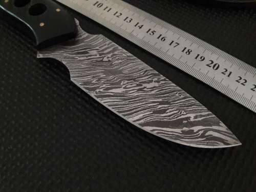 Handmade DAMASCUS Steel Hunting Knife,  MICARTA handle scales. NEW DESIGN !!!!!