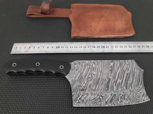 Handmade DAMASCUS Steel CLEAVER, MICARTA handle scales. NEW DESIGN !!!!!