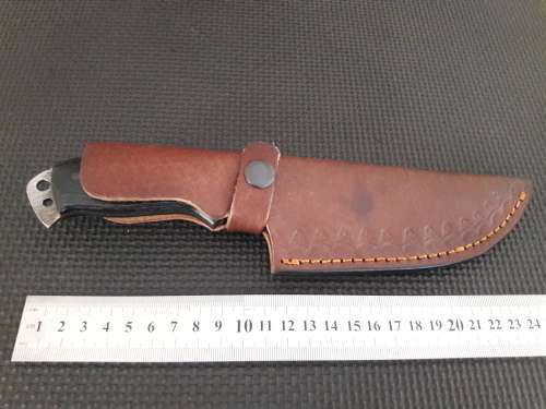 Handmade DAMASCUS Steel Hunting Knife with Wooden handle scales. NEW DESIGN !!!!!