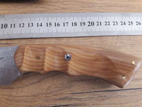 Handmade DAMASCUS Steel Hunting Knife with Wooden handle scales. NEW DESIGN !!!!!