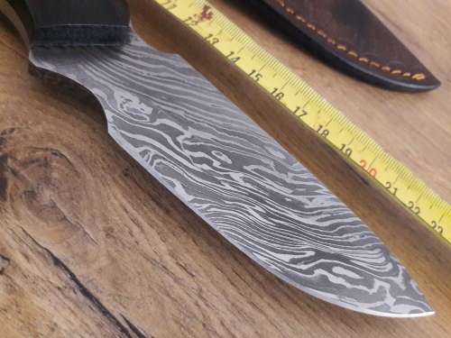 Handmade DAMASCUS Steel Hunting Knife,  MICARTA handle scales. NEW DESIGN !!!!!