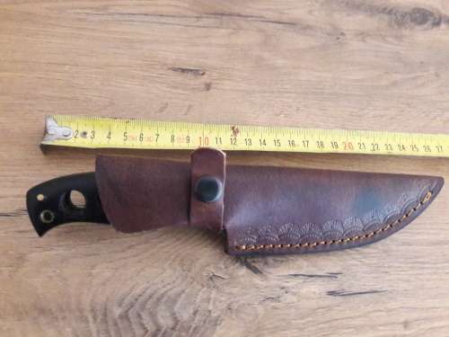 Handmade DAMASCUS Steel Hunting Knife,  MICARTA handle scales. NEW DESIGN !!!!!