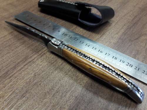HANDMADE Black Ops, 1095 HIGH Carbon High quality steel folding knife with WOODEN handle scales.