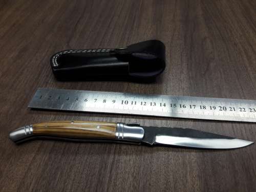 HANDMADE Black Ops, 1095 HIGH Carbon High quality steel folding knife with WOODEN handle scales.