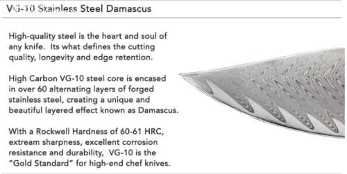 Damascus VG-10 Stainless Steel folding knife, RAZOR Sharp, Rosewood & Shell handle.