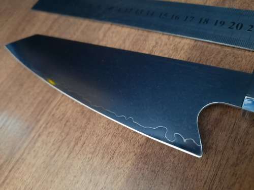 Damascus VG-10 Stainless Steel Japanese Chef's knife, Exotic Burl & Epoxy Resin handle, RAZOR SHARP,