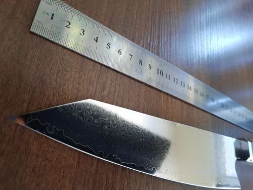 Damascus VG-10 Stainless Steel Japanese Chef's knife, Exotic Burl & Epoxy Resin handle, RAZOR SHARP,