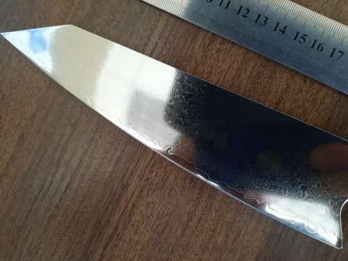 Damascus VG-10 Stainless Steel Japanese Chef's knife, Exotic Burl & Epoxy Resin handle, RAZOR SHARP,