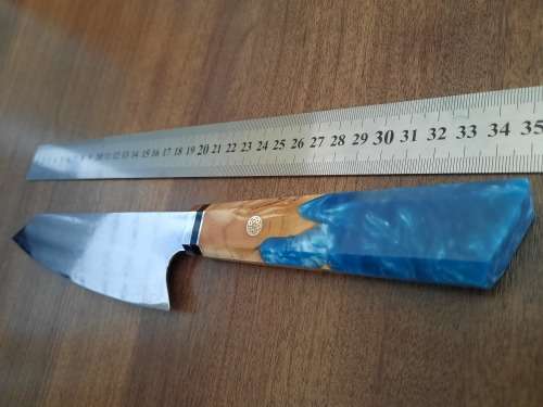 Damascus VG-10 Stainless Steel Japanese Chef's knife, Exotic Burl & Epoxy Resin handle, RAZOR SHARP,