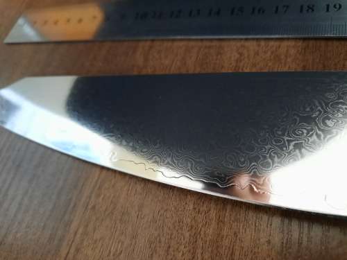 Damascus VG-10 Stainless Steel Japanese Chef's knife, Exotic Burl & Epoxy Resin handle, RAZOR SHARP,