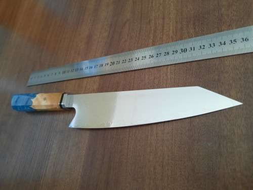 Damascus VG-10 Stainless Steel Japanese Chef's knife, Exotic Burl & Epoxy Resin handle, RAZOR SHARP,