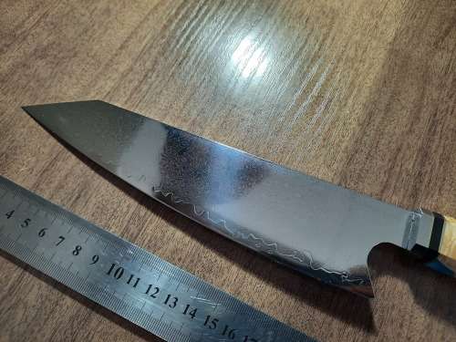 Damascus VG-10 Stainless Steel Japanese Chef's knife, Exotic Burl & Epoxy Resin handle, RAZOR SHARP,