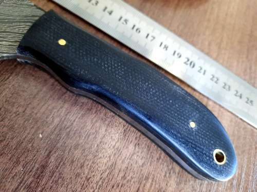 Handmade Damascus steel HUNTING  knife with MICARTA handle scales. NEW STOCK !!