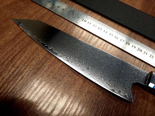 Damascus VG-10 Stainless Steel Japanese Chef's knife, Exotic Burl & Epoxy Resin handle, RAZOR SHARP,