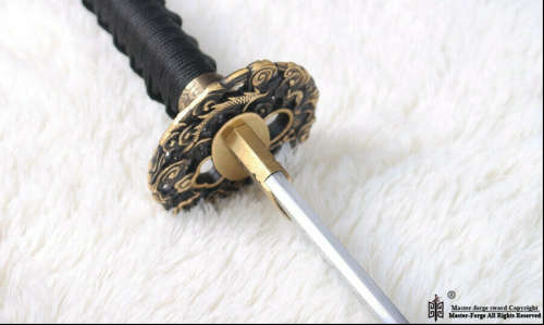 Handmade tempered  T10 TOOL & DIE Steel Katana Samurai Battle Ready, HAMON done with clay.