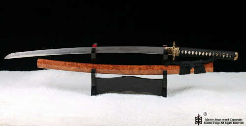 Handmade tempered  T10 TOOL & DIE Steel Katana Samurai Battle Ready, HAMON done with clay.