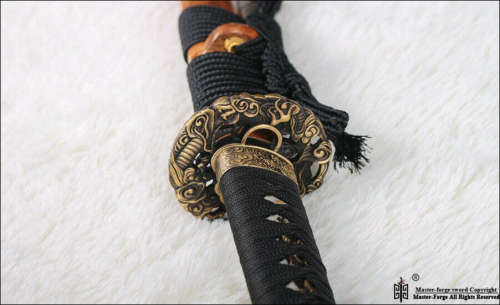 Handmade tempered  T10 TOOL & DIE Steel Katana Samurai Battle Ready, HAMON done with clay.