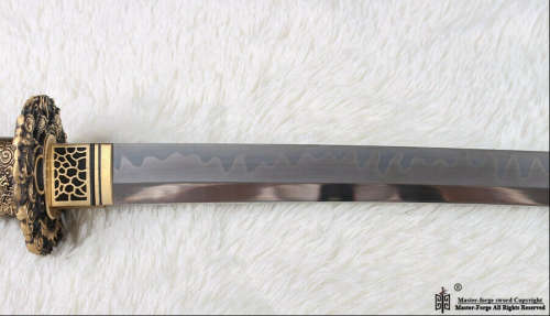 Handmade tempered  T10 TOOL & DIE Steel Katana Samurai Battle Ready, HAMON done with clay.