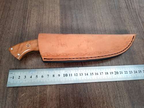 Handmade Damascus steel HUNTING Knife with Wooden handle scales, Perfect Gift for him.