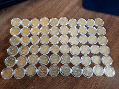 Mandela Presidential Inauguration R5 coins 1994, UNC in capsules, BID PER COIN !! 43 Available