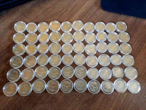 Mandela Presidential Inauguration R5 coins 1994, UNC in capsules, BID PER COIN !! 43 Available