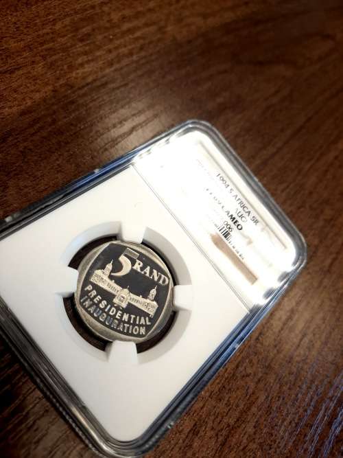 Mandela Presidential Inauguration PF69 CAMEO, very scarce grade, complete your collection today.
