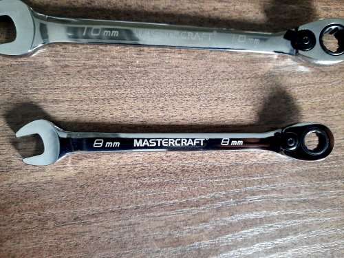 Mastercraft 7 Pc Ratcheting Spanner set, Lifetime Quality Tools, Sizes 8,10,12,13,14,17 &19