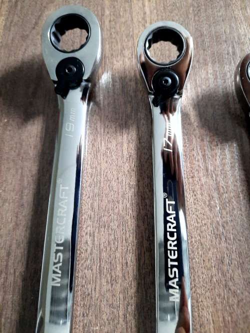 Mastercraft 7 Pc Ratcheting Spanner set, Lifetime Quality Tools, Sizes 8,10,12,13,14,17 &19