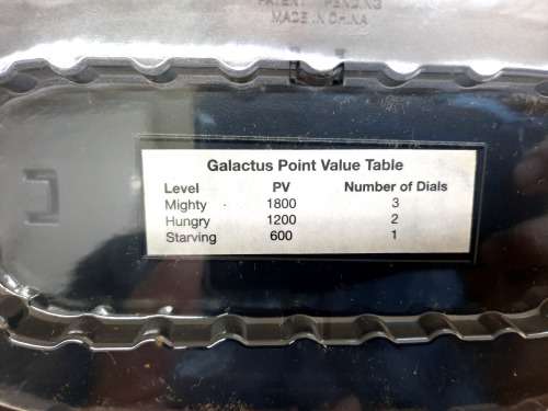 Marvel Heroclix GALACTUS, very good condition, see all pictures, boxed. Crazy R1 start auction.