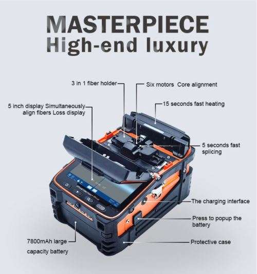 Fibre Optic fusion splicer Complete with Stripper, Cleaver, all you need to do the job.