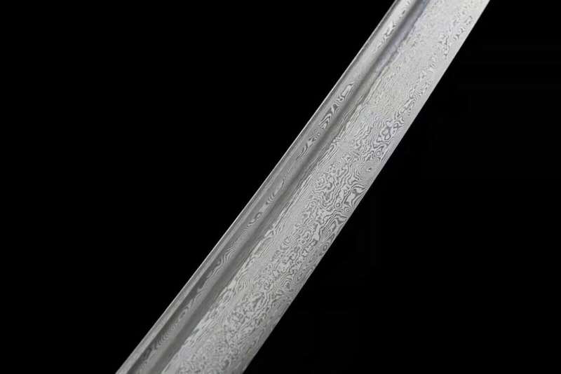 Handmade Damascus Folded Steel Clay Tempered, Japanese Samurai Katana. 3-4 Weeks after order.