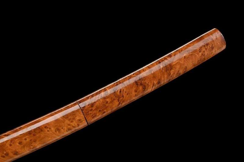 Handmade Damascus Folded Steel Clay Tempered, Japanese Samurai Katana. 3-4 Weeks after order.