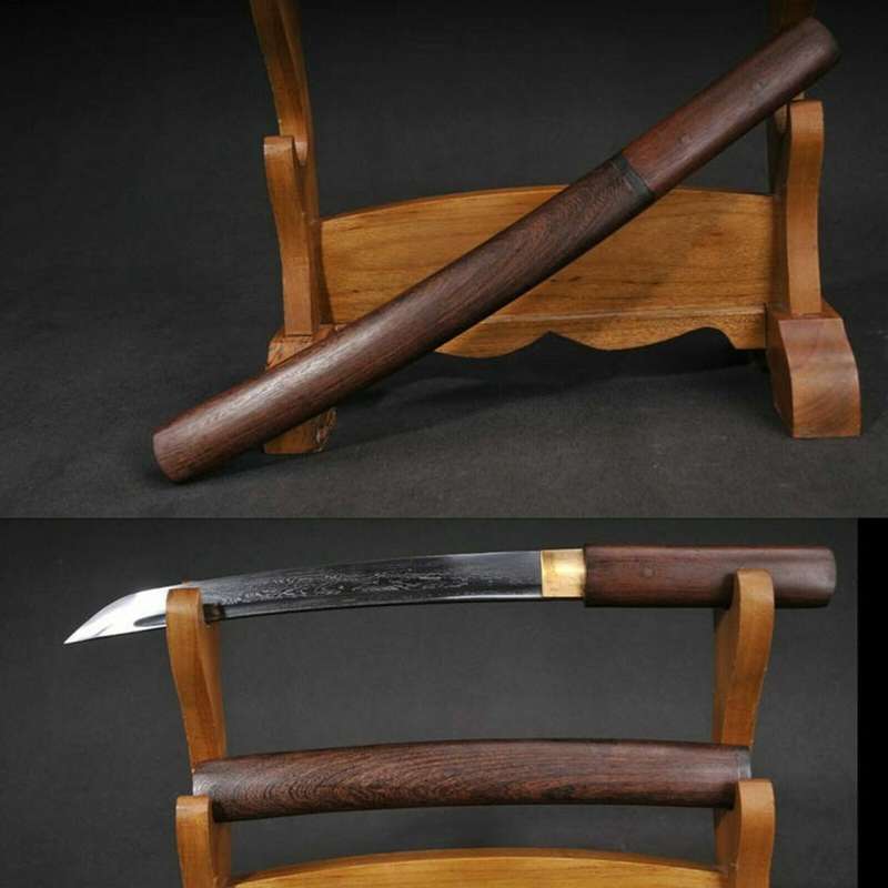 Handmade Japanese Damascus Folded Steel Samurai Tanto Sword,  3-4 Weeks after order.